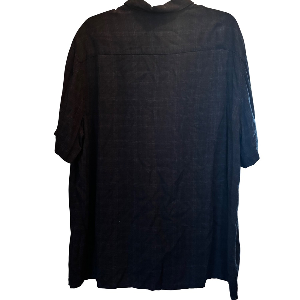 Batik Bay Men's Shirt 2XL Short Sleeve Tropical Button Down Palm Tree 100% Rayon - Picture 2 of 3